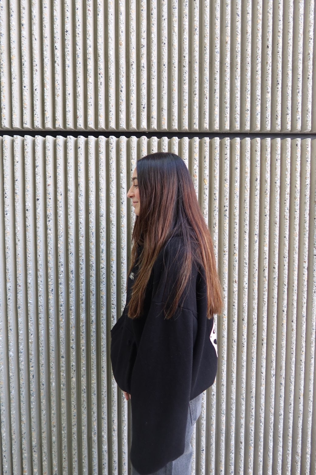 CHOICE Hoodie Black - side profile